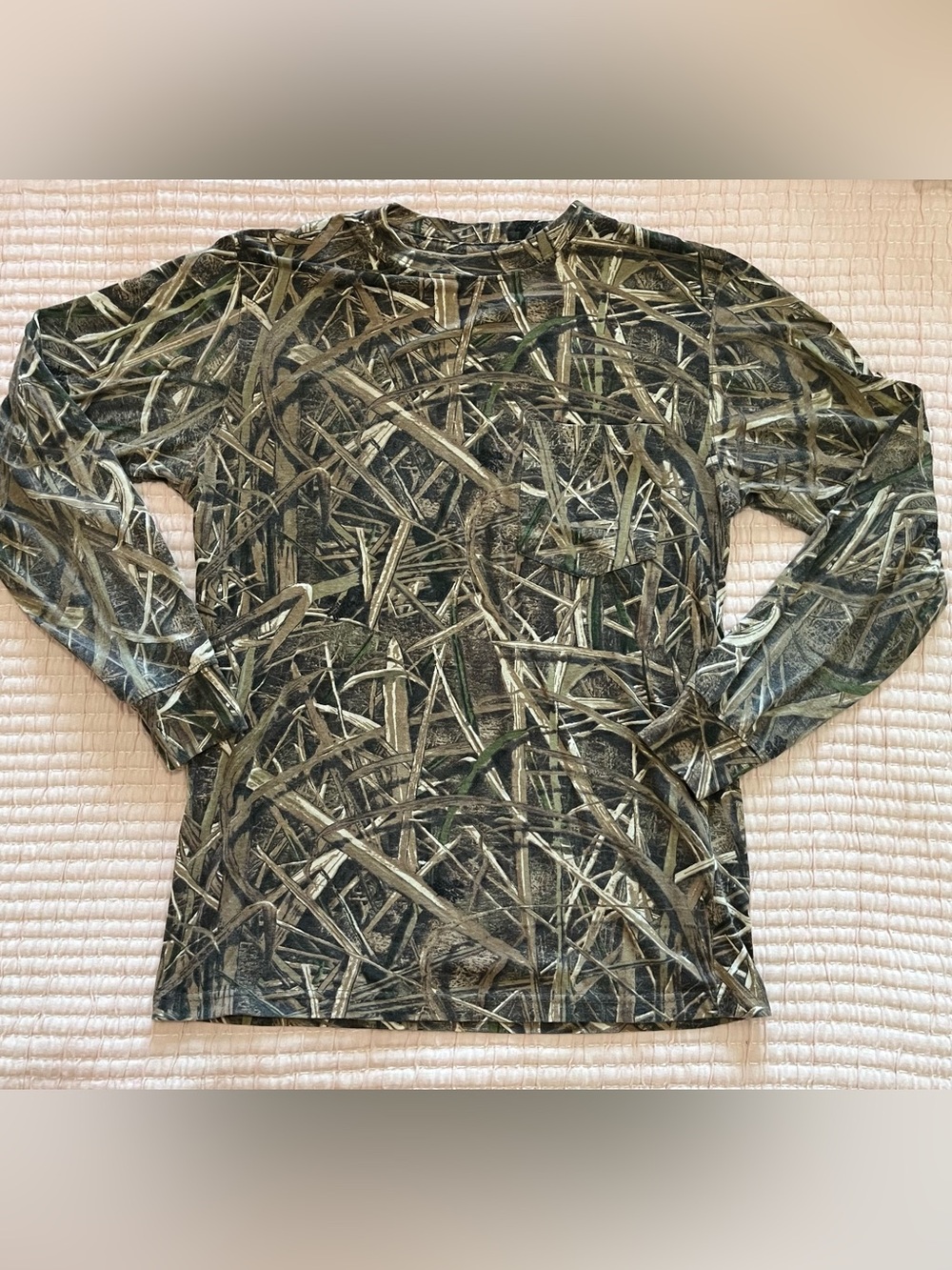 Rustic Ridge camouflage Camo Long Sleeve Shirt Brown Green real tree medium